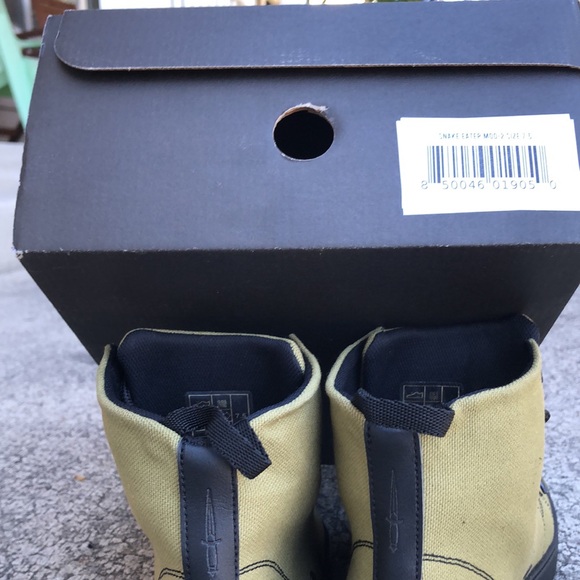 Woobies Snake Eater Mod 2 Green High Top Shoes Leather Toe Box Size 7.5 Mens - Picture 6 of 6